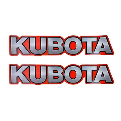 E-TC220-80930 2pcs Kubota Decal for Kubota Tractors, Excavators, RTV's, Mowers+