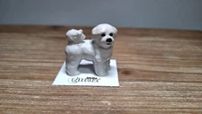 LITTLE CRITTERZ Dog Bichon Frise "Curly" Miniature Figurine New FREE SHIP LC1050