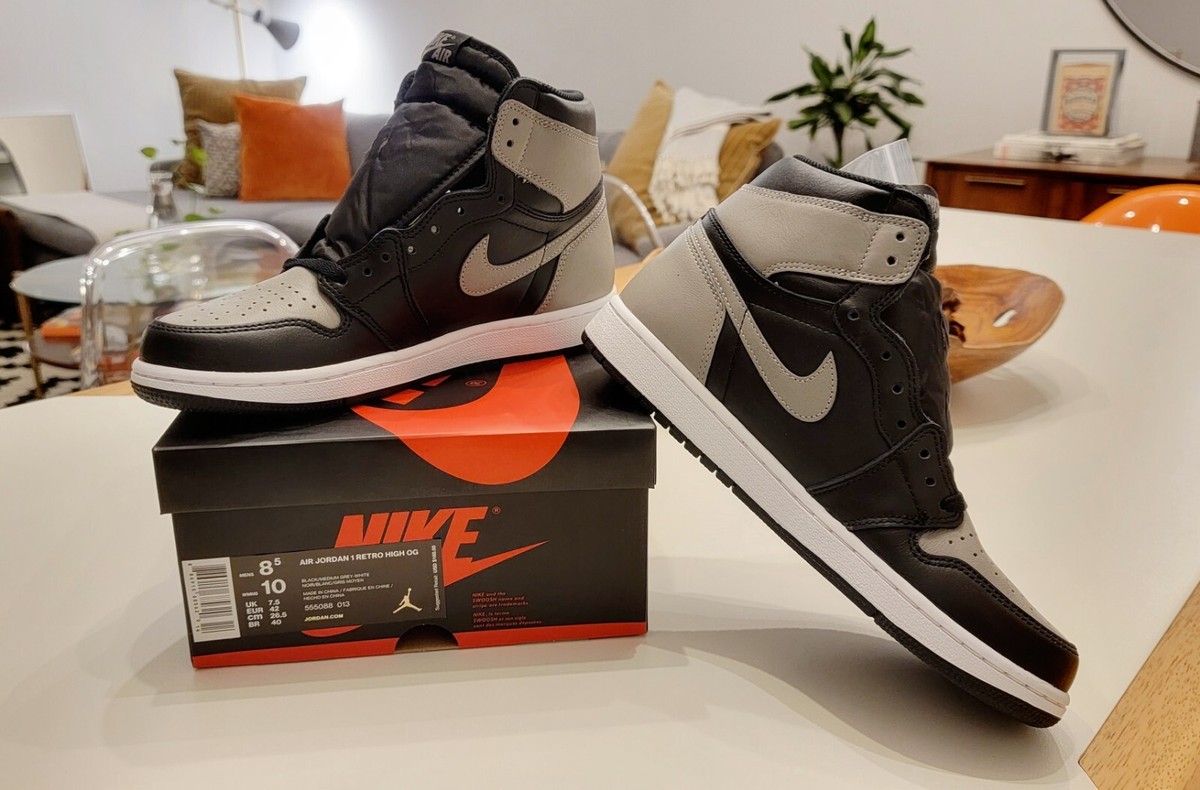 シューズ(男性用) AIR JORDAN 1 shadow 27cm Amazon.com | Jordan Mens Air 1 High OG 555088 035 Shadow 2.0
