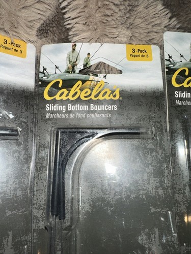 9- New 1/2oz Cabelas Sliding Bottom Bouncers Black - Picture 2 of 4