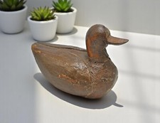 Vintage Holzente Vogel Figur Original Alt Handgeschnitzt