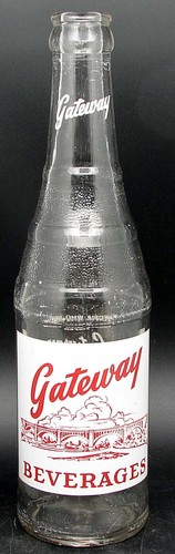 Gateway Beverages; Sidney Bott. Works; Sidney, OH; 2-color ACL soda pop bottle - Picture 3 of 4