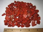 125 TUMBLED POLISHED SMALL NATURAL 0.2"- 0.5" RED JASPER STONES 148grams *5 (GG) — photo 1