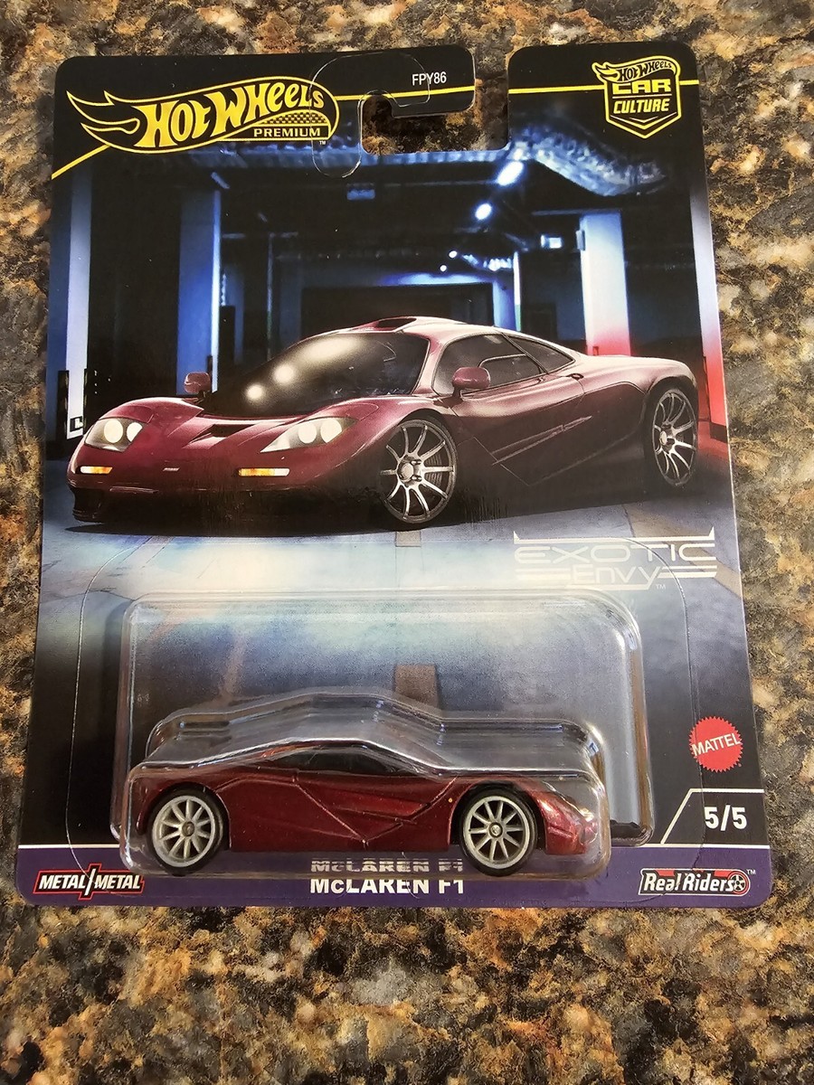 Hot Wheels Premium Car Culture 2024 Exotic Envy McLaren F1 1:64 Diecast Car