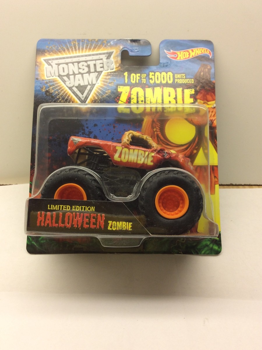 HOT WHEELS 2014 Monster Jam MONSTER TRUCK Halloween Zombie Jack-O