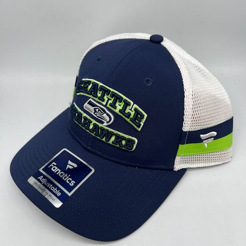 Seattle Seahawks NFL Fanatics Trucker Mütze Snapback Cap Blau Neu Herren - Bild 2 von 8