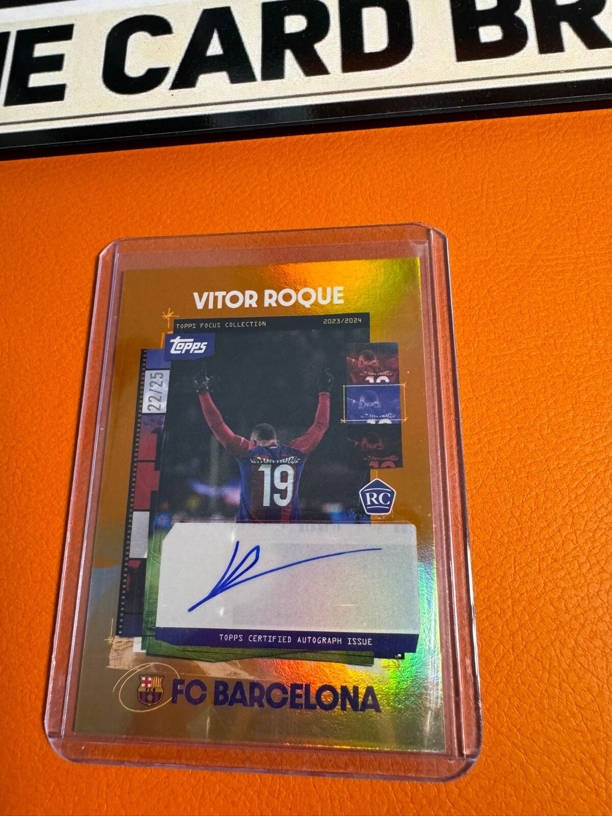 2024 Topps Barcelona Focus Vitor Roque Auto 22/25 Rookie RC eBay