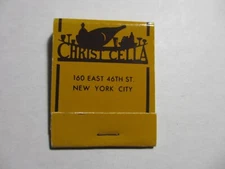 MATCHBOOK Christ Cella Steak House Restaurant 46th St New York City full pack