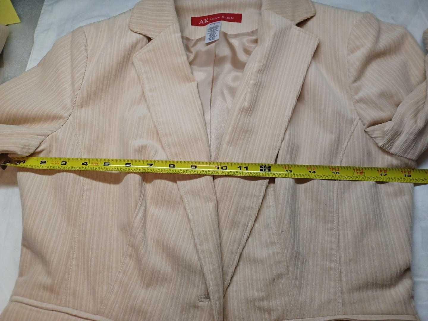 Anne Klein Jacket One Button 6 Light Pink Blazer … - image 7