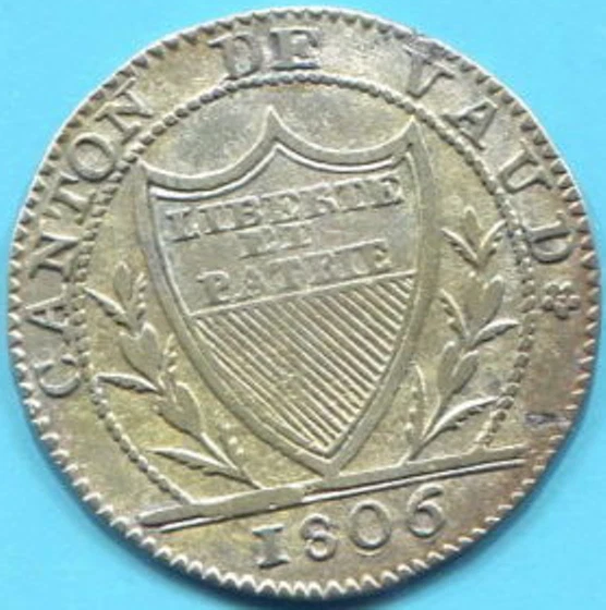 :1806 10-RAPPEN/1-BATZ SUIZA KM# 8 NGC XF 40 RAREZA BAJA POP R-10 TOP-POP   Foto 3 de 4