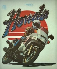 Original Vintage 1982 Honda Turbo Motorcycle Iron On Transfer