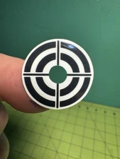 Crosshair Style Round Target for Bally, Gottlieb, Williams, Etc Pinball Machines
