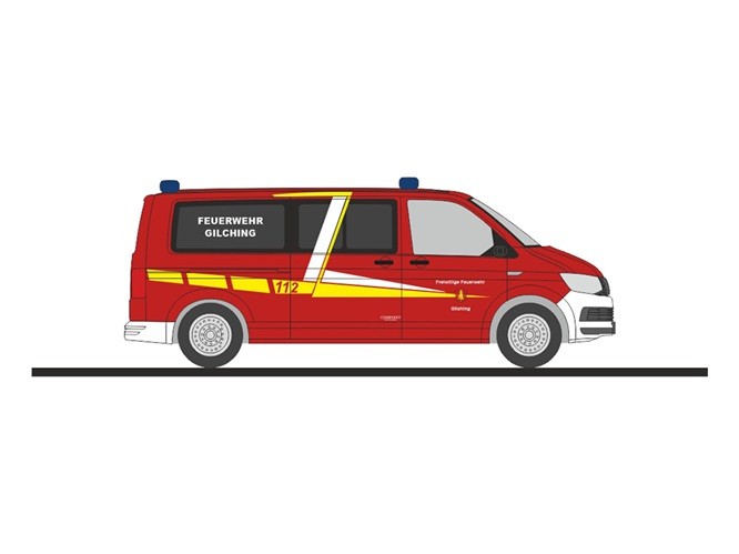 Rietze 53748 - 1/87 Volkswagen T6 FW Gilching - New