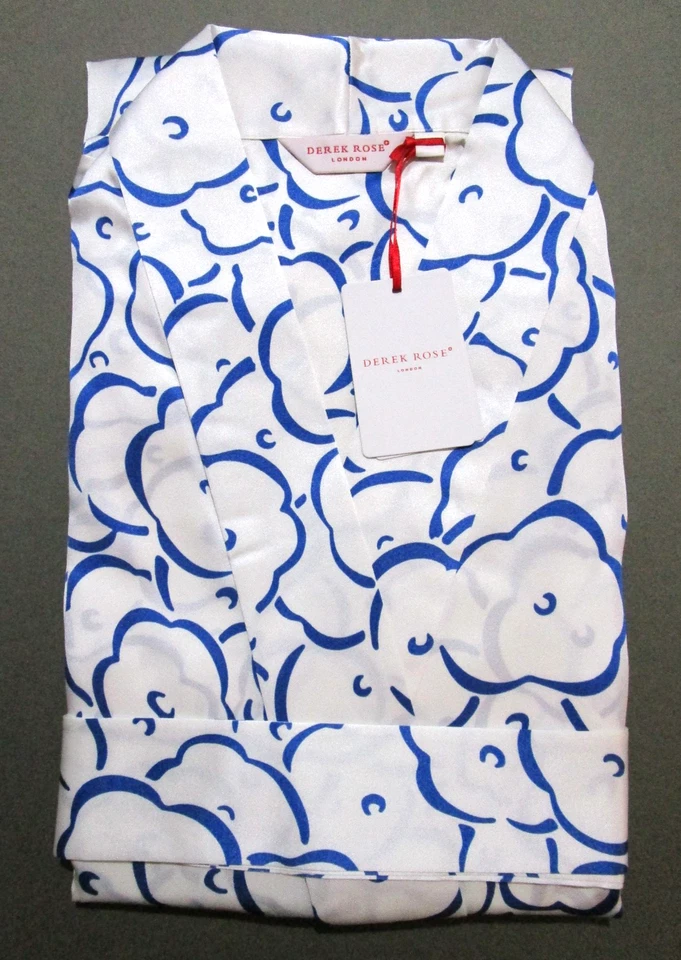 DEREK ROSE WOMEN'S LUXURY DRESSING GOWN - 100% SILK - RRP. £645 BRINDISI KIMONO - Image 4 of 4