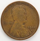 VG Reverse Damage 1914 D Lincoln Wheat Cent