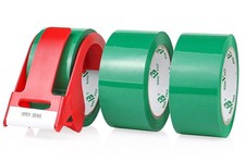 Green Packing Tape Heavy Duty 1.88 Inch 55 Yd 3 Rolls Carton Sealing Shipping Mo