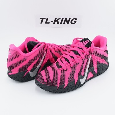 Nike JA 3 Morant Basketball Black Hot Pink Glittering Swoosh