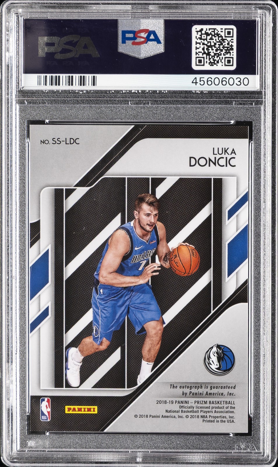 2018 PANINI PRIZM SENSATIONAL SIGNATURES #SSLDC LUKA DONCIC ROOKIE PSA 10 AUTO view 2