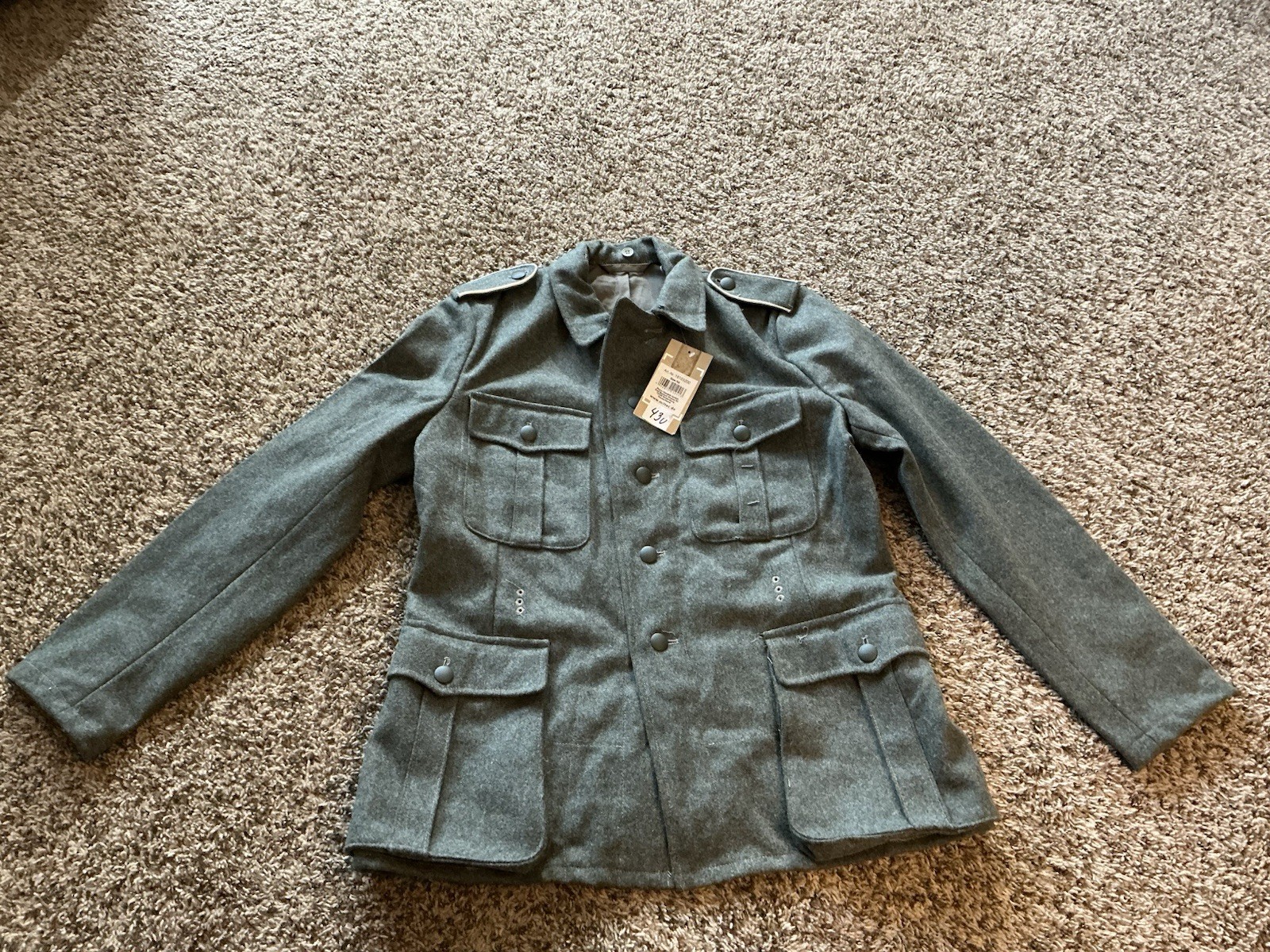 Mil-Tec Jacket Reproduction German Army Wool Size 50 (US Large) New With Tags