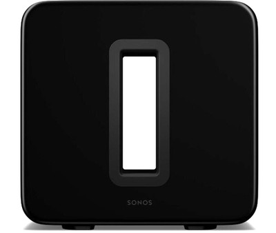 Sonos Sub Gen 3 Kabelloser Subwoofer Schwarz WLAN Ethernet Class-D 2 Treiber
