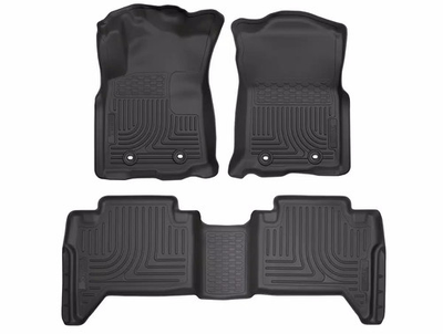 #ad Husky Weatherbeater Mats Fit 18 23 Tacoma Dbl Cab Manual Front 2nd Row 3p Blk $127.49