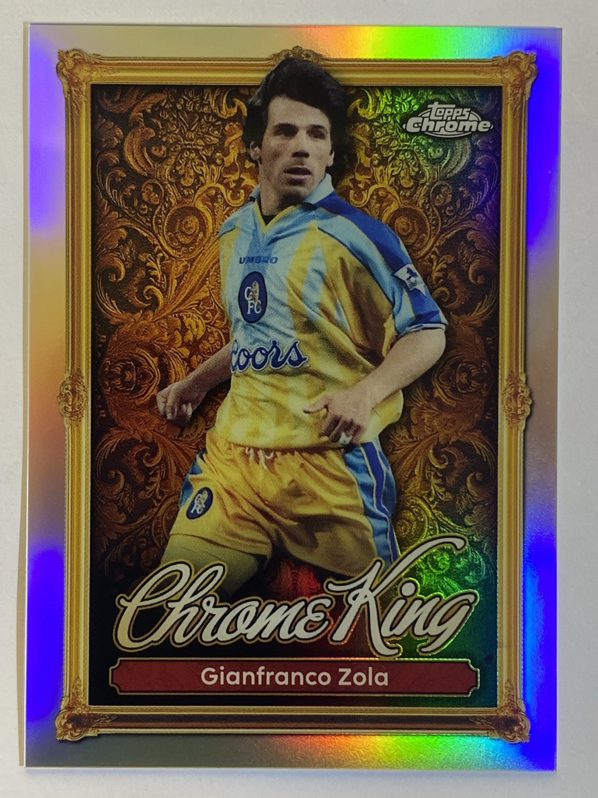 topps 2025 Zola 直筆サイン入りカード Gianfranco Zola 2025 Topps Premier League #CKA-GZ Chrome King