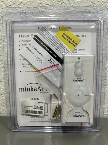 Minka Aire AireControl Handheld Remote Fan Control RCS213 W/Battery - Picture 7 of 9