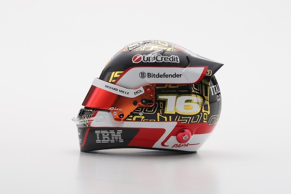 Oliver Bearman 2024 Saudi Arabian GP Ferrari LSHEL019 Looksmart 1/5 F1 Helm-image
