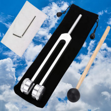 Healing Tuning Fork with Silicone Hammer Sound Therapy Musical Instrument 128Hz