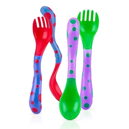 Nuby Spoons and Forks , Colors May Vary, 4 Count - Image 3 of 4