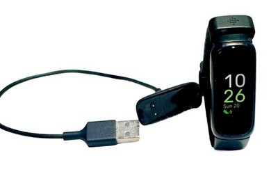 Fitbit Inspire 2 Fitness & Health Tracker (Black) used with charger