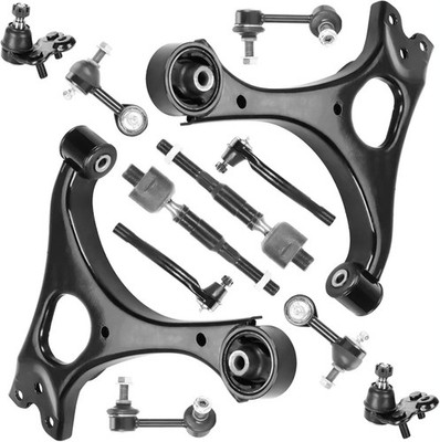 Front Lower Control Arms Ball Joint Sway Bars Tie Rods For 2006-2011 Honda Civic