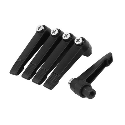5Pcs M6 x 14mm Female Thread Machine Fixing Adjustable Handle Grip Black