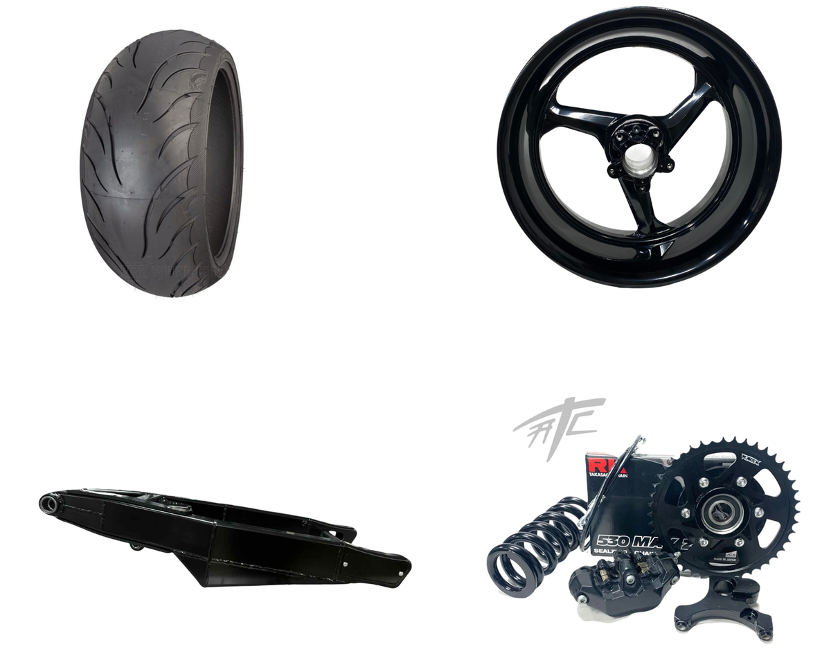 その他 ma HAYABUSA 240 STEALTH FAT TIRE KIT BLACK REPLICA WHEEL 2013-2020