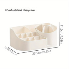 Organizer Da Scrivania Multifunzionale 2 in 1 Da 1 Pezzo Con Portapenne Girevole