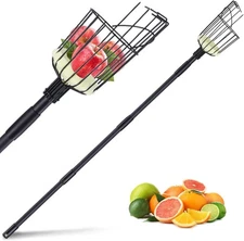 Fruit Picker Pole with Basket - 10.7FT(130Inch) Adjustable 130inch/329cm 
