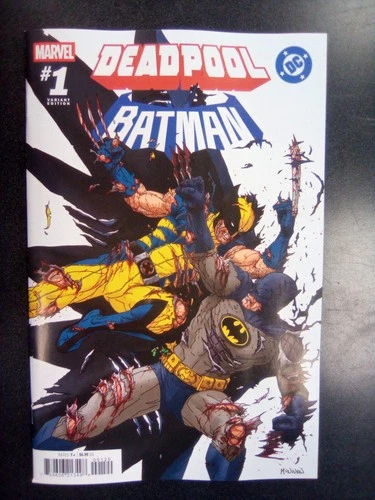 Marvel/DC: Deadpool/Batman #1 1:25 Steve Mcniven Variant Comic Book First Print