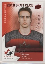 2020 Team Canada Juniors 2018 Draft Class Exclusives 76/250 Kevin Bahl #86 1s47