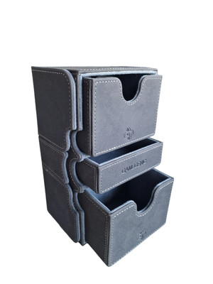 Gamegenic Stronghold 200+XL Black Deck Box schwarz Mikrofaserverkleidung 20x12x9