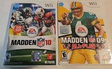 Lot Of Nintendo Wii games MADDEN 09 NFL ALL-PLAY &amp; MADDEN 10 NFL Untested
