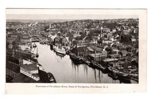 Panorama of Providence River Head of Navigation Providence Rhode Island Postcard