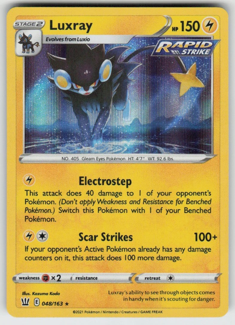Holo Luxray 048/163 Holo Rare SWSH05: Battle Styles
