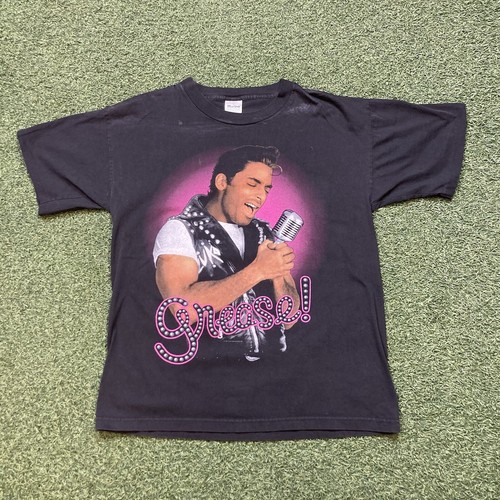 Grease Shirt L 90s 00s Y2k Jon Secada Broadway Musical Music Live Tee