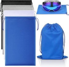 4 Pieces Ski Goggle Bag Microfiber Snow Goggle Protection Bag Sunglass Cloth Pou