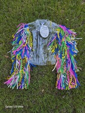 Chaqueta Harley Quinn Birds of Prey Cinta de Precaución Caprichosa Juegos con disfraces XL Spirit Nueva con Etiquetas