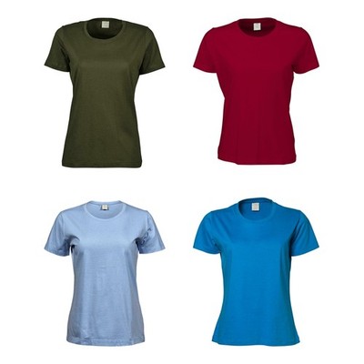 TEE JAYS Damen Kurzarm T-Shirt Basic viele Farben Sof-Tee S-5XL 8050 NEU