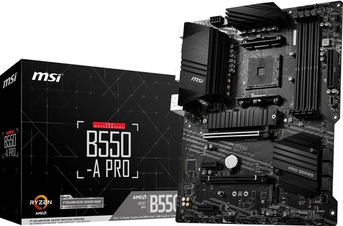 MSI B550-A PRO Motherboard ATX - Supports AMD Ryzen 3rd Gen Processors, AM4, DDR