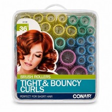 CONAIR 36 BRUSH ROLLERS Tight  Bouncy Curls Hair Care Styling Beauty Asis