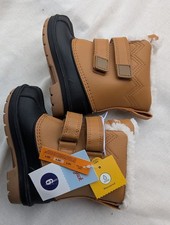 Cat Jack Toddler Denver Brown Furlined Insulated Waterproof Snow Boots Size 6
