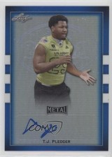 2018 Leaf Metal US Army All-American Bowl Blue 7/30 TJ Pledger #BA-TJP Auto 0b1y